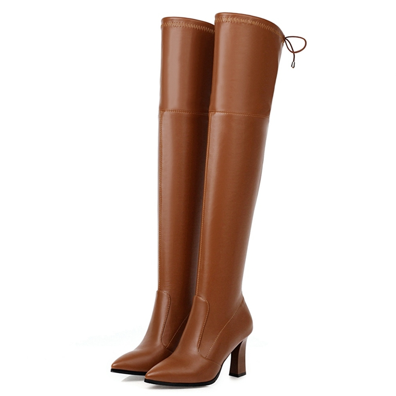 Women'S Shoes Big Feet - Thun Đùi Cao Cấp Giày Nữ