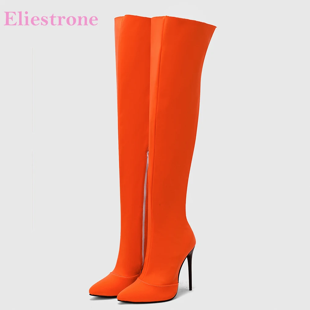 Women'S Shoes Big Feet - New Winter Glamour Orange Yellow Women