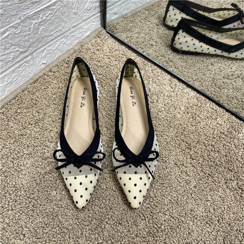 Women Shoes Quick Delivery - With Bow Ladies Summer Footwear Low