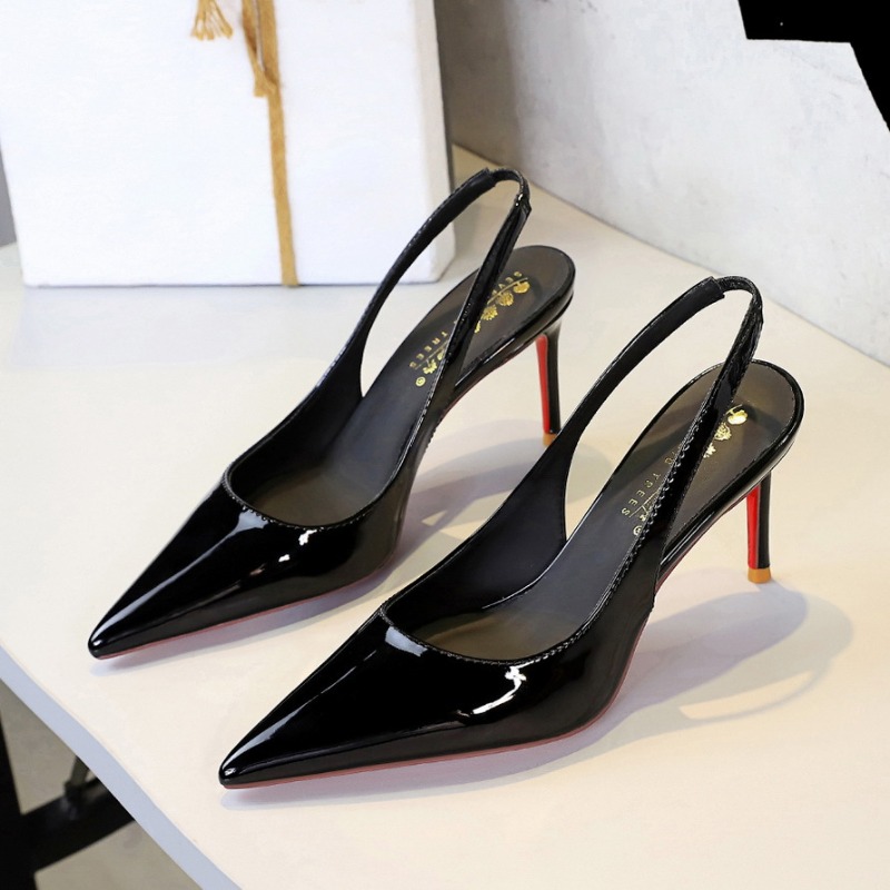 Patent Leather Pump - New European and American Pointed High