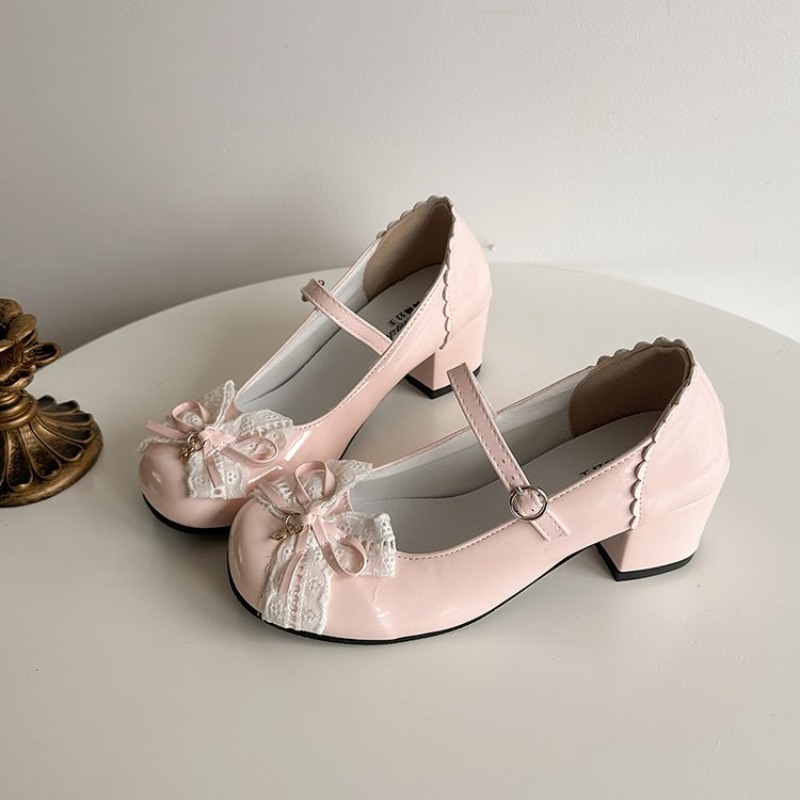 Sweet Lolita Butterfly-knot Wo - đánh giá và giá Patent Leather Pump
