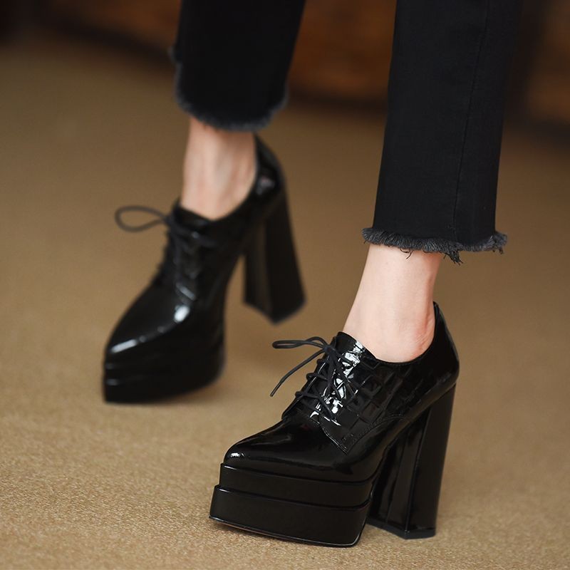 Pointed Toe Strappy High Heels - đánh giá và giá Patent Leather Pump