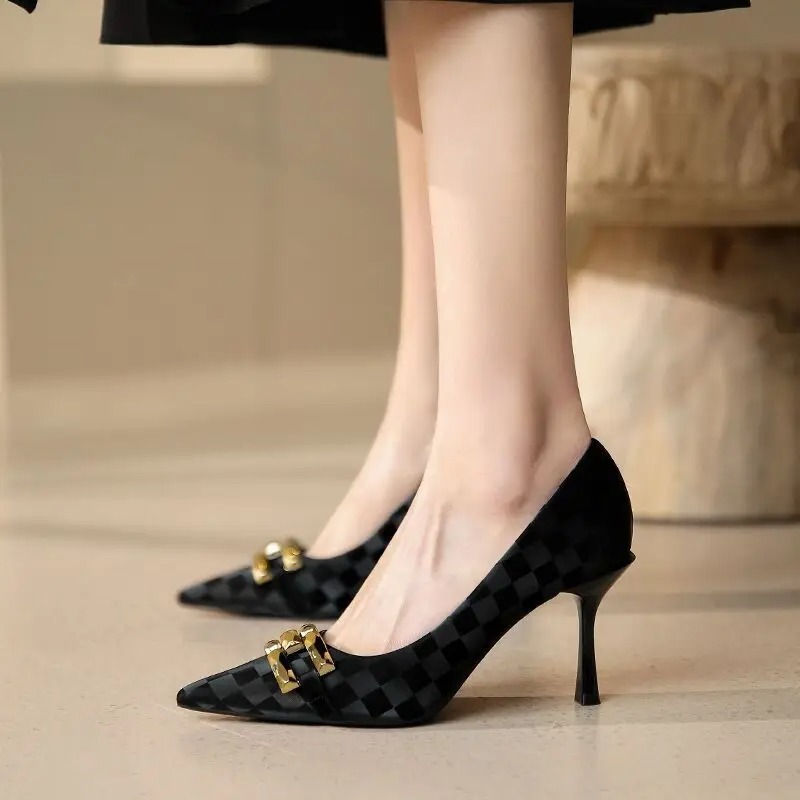 Office With Medium Heels Black - đánh giá và giá Women Shoes Quick Delivery