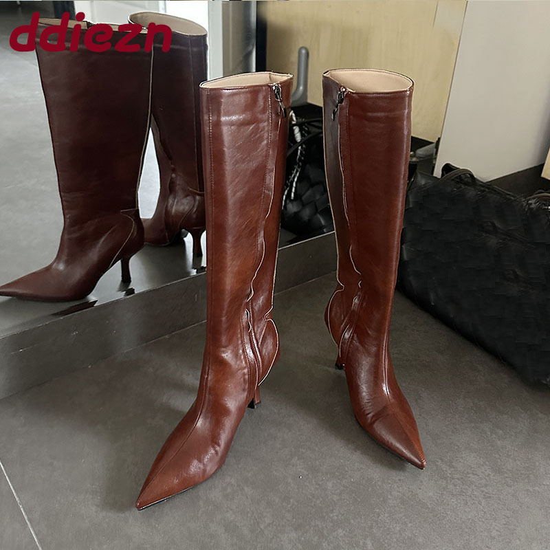 Fashion Pointed Toe Ladies Kne - đánh giá và giá Women'S Shoes Big Feet