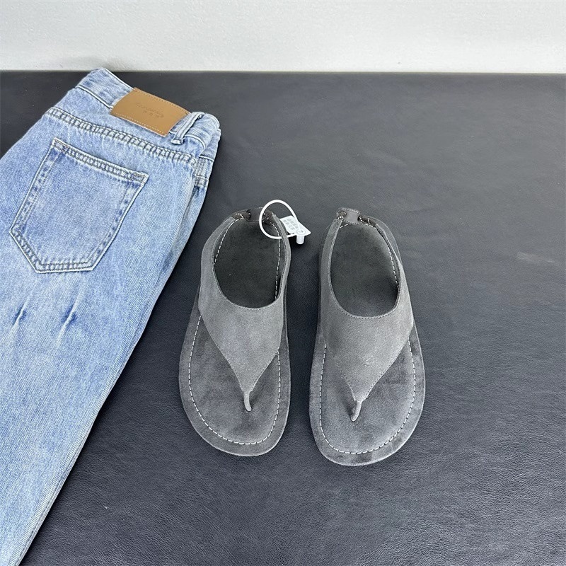 Korean Minimalist Suede Slingb - đánh giá và giá Thong Flat Sandal