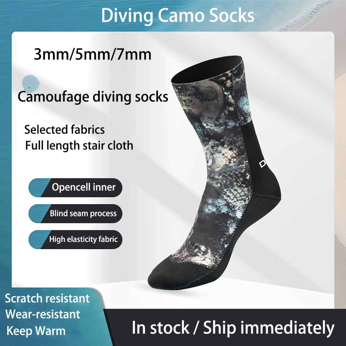 3/5/7mm Neoprene Camo Diving S - đánh giá và giá Women'S Shoes For Neuropathy