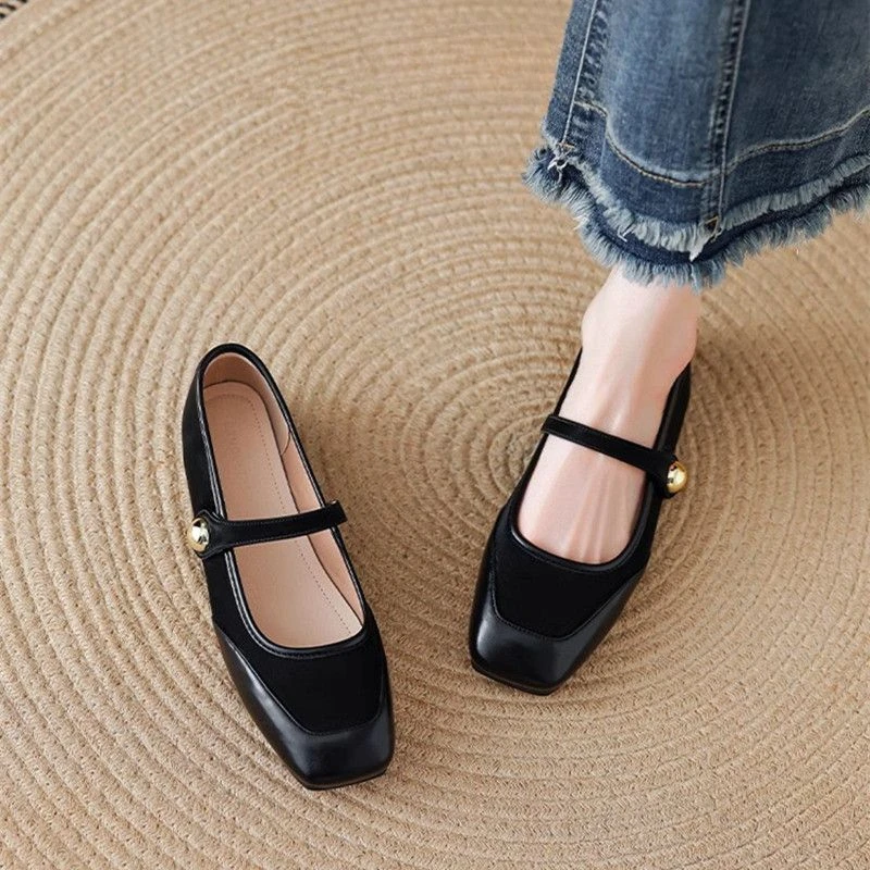 Low Heel Elegant Splicing Wome - đánh giá và giá Women Shoes Quick Delivery