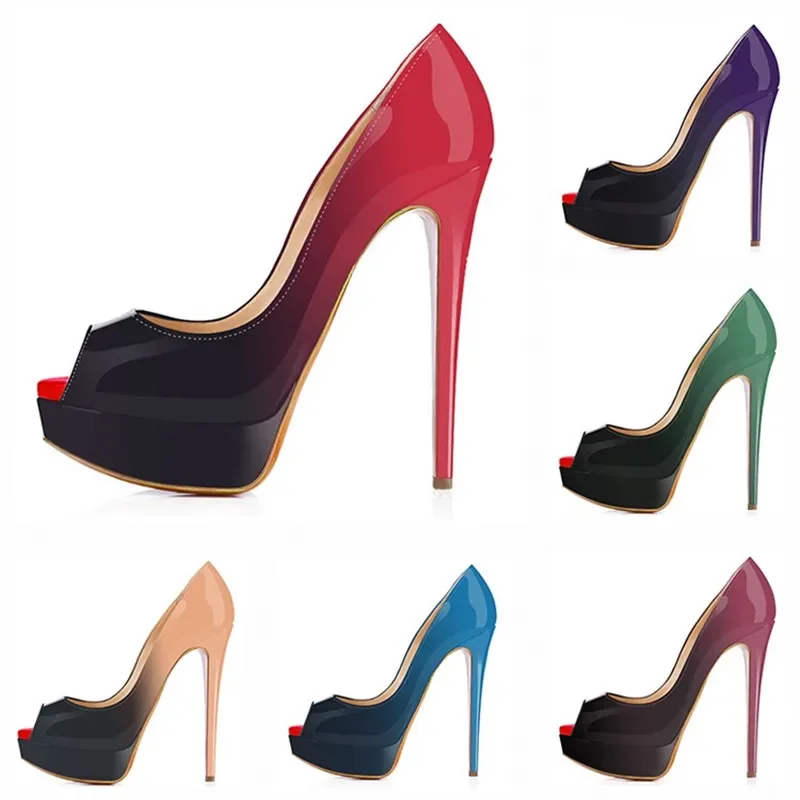 Women Stilettos Sexy Pumps 14c - đánh giá và giá Patent Leather Pump