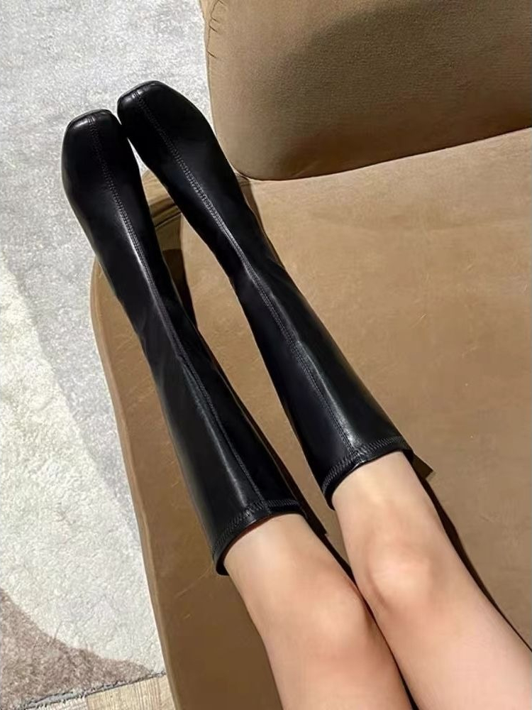 Square Toe Women's Long Boots  - đánh giá và giá Women'S Shoes For Work