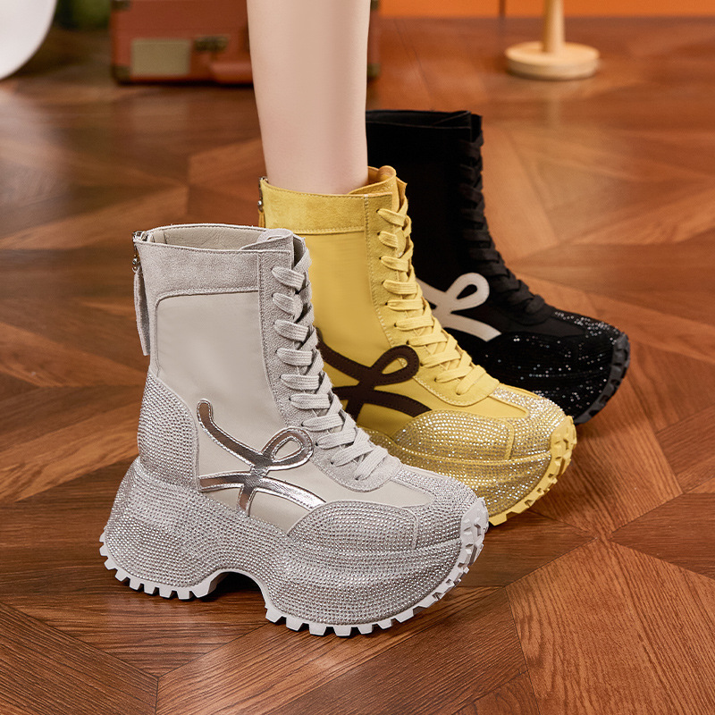 Women's Thick Sole High-top Fa - đánh giá và giá Women'S Shoes Trendy