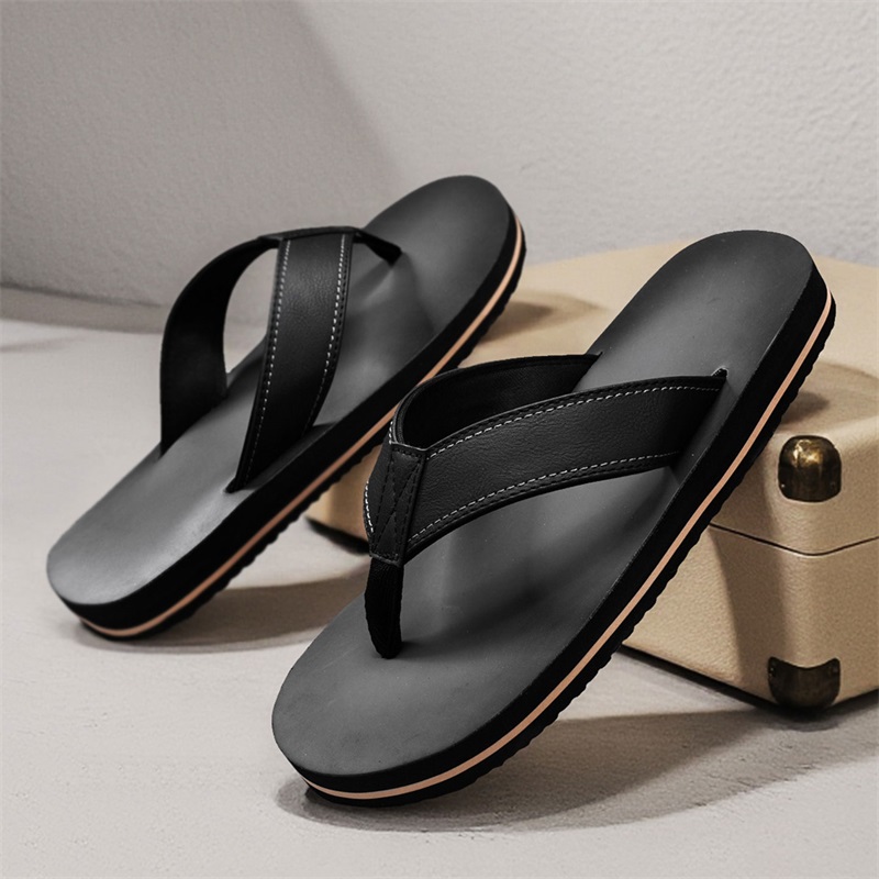 Men's Vintage Washed Faux Leat - đánh giá và giá Thong Flat Sandal