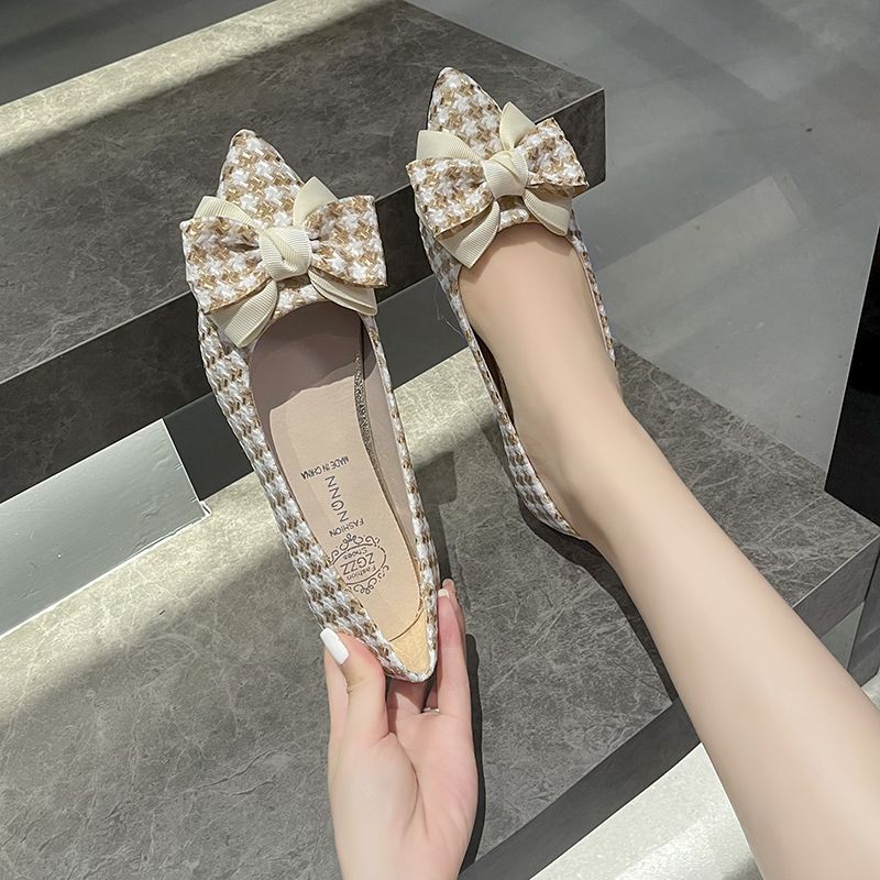 Pointed Toe with Bow Kawaii Sh - đánh giá và giá Women Shoes Quick Delivery
