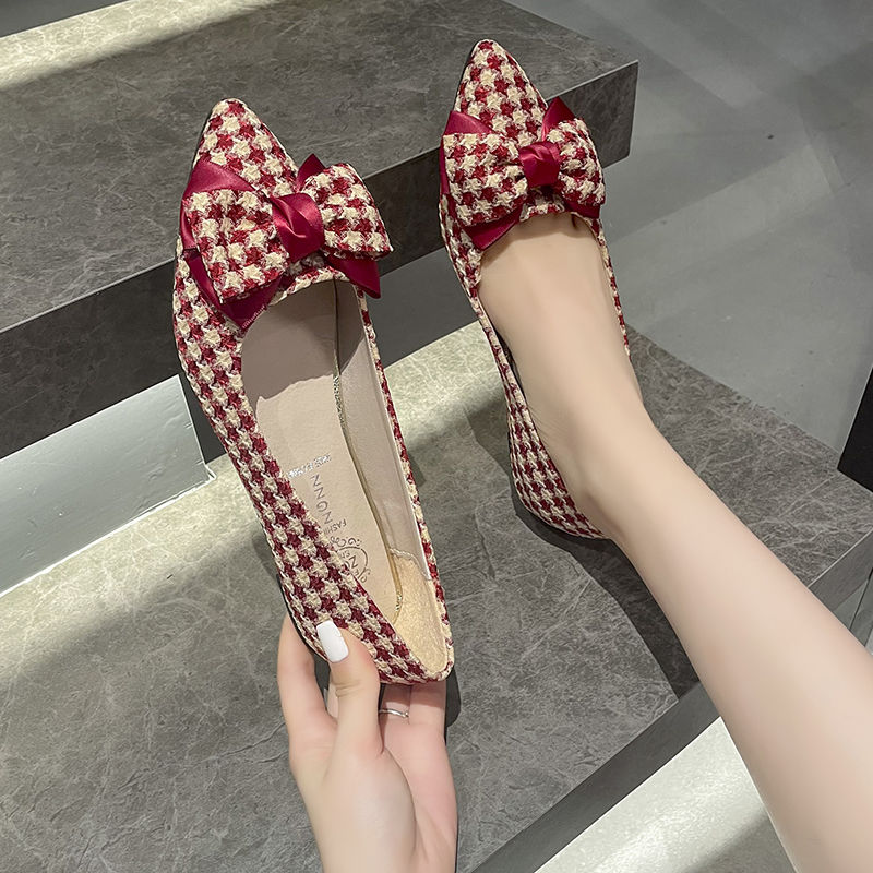 Pointed Toe with Bow Kawaii Sh - đánh giá và giá Women Shoes Quick Delivery