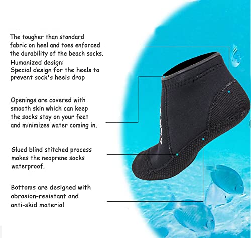 3mm Neoprene Diving Socks Beac - đánh giá và giá Women'S Shoes For Neuropathy