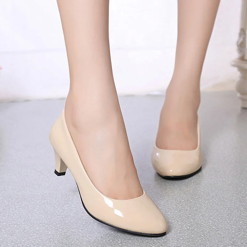 Female Pumps Nude Shallow Mout - đánh giá và giá Women'S Shoes For Work