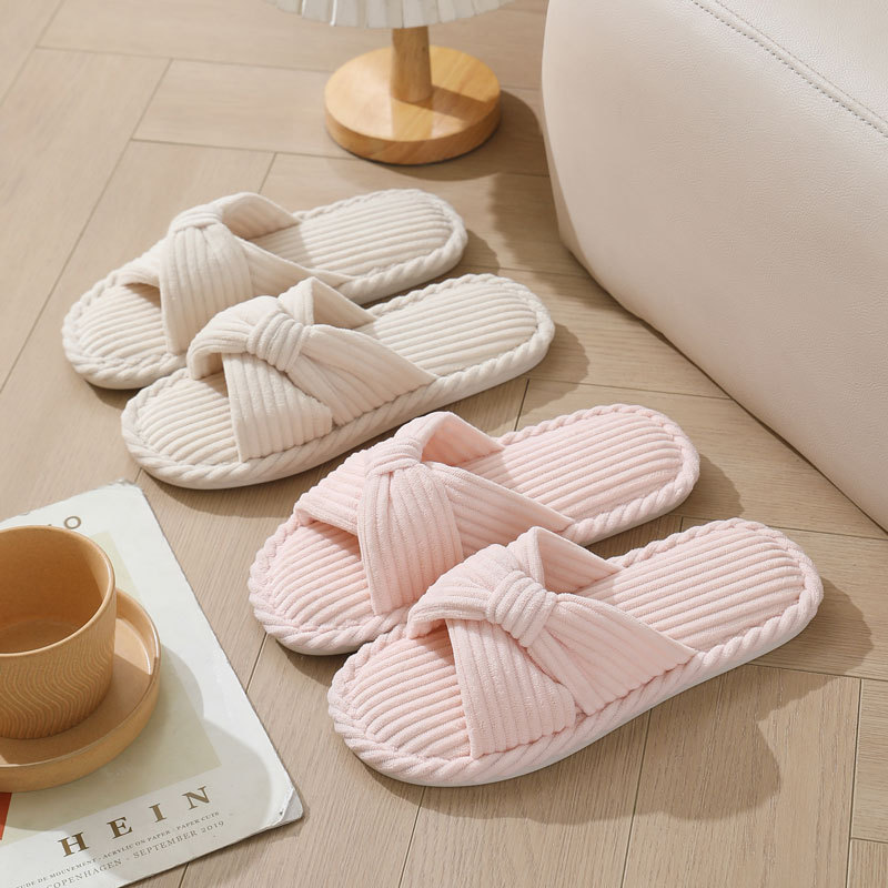 Corduroy Cross Strap Home Slip - đánh giá và giá Women'S Shoes For Fall