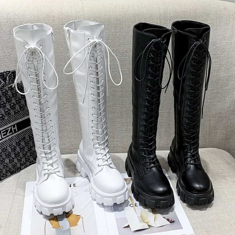 Women Knee High Boots Lace Up  - đánh giá và giá Women'S Shoes For Fall