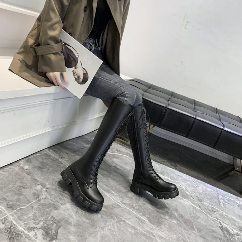 Women Knee High Boots Lace Up  - đánh giá và giá Women'S Shoes For Fall